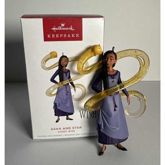 Hallmark Keepsake Christmas Ornament 2024, Disney Wish Asha and Star - Picture 1 of 4